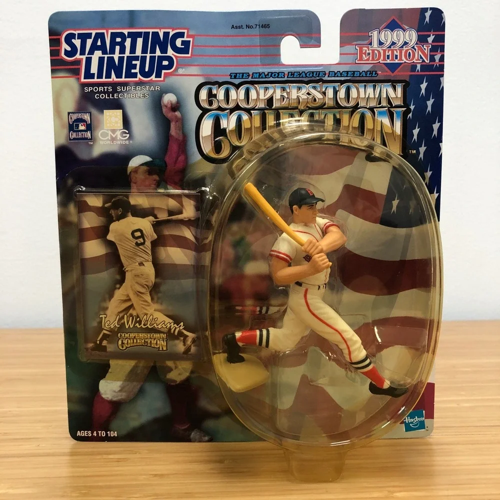 Starting Lineup Ted Williams Action Figure White 1999 Cooperstown